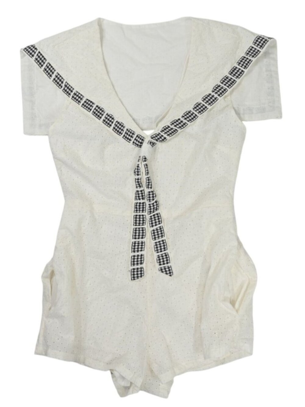 For Love & Lemons Frannie Romper in White